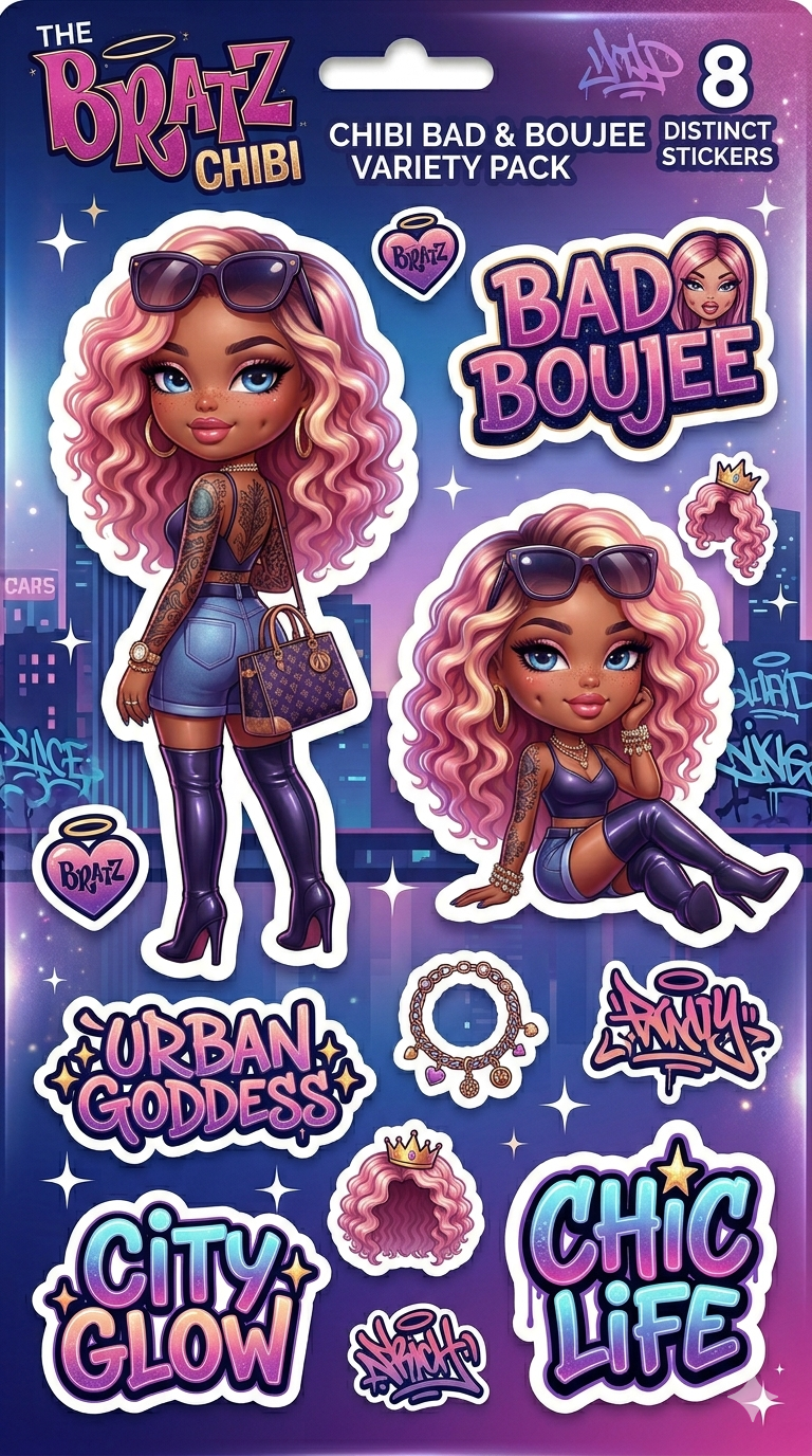Big Energy Vibes Sticker Pack β‘β¨ | Bold, Glossy, Street Style Aesthetic Stickers