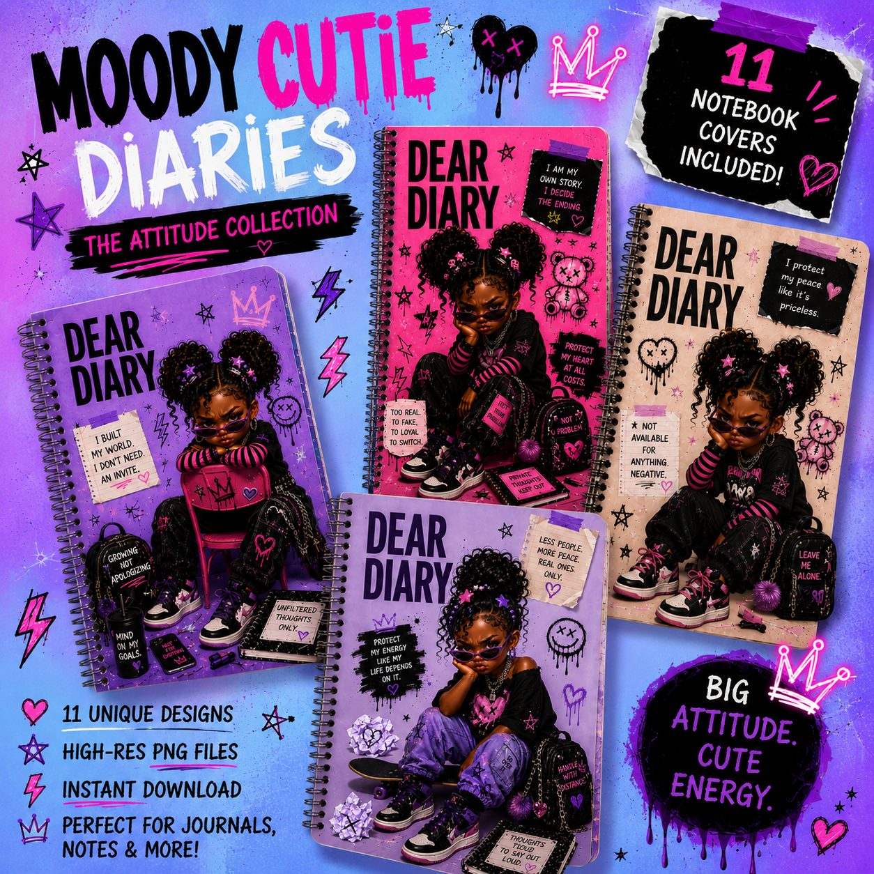 Moody Cutie Diaries: The Attitude Collection π