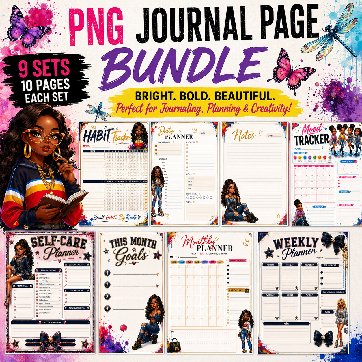 PNG Journal Page Bundle