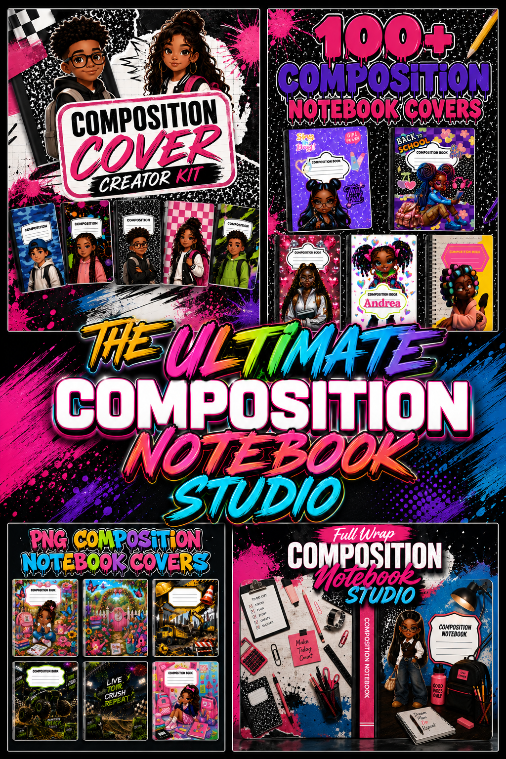 🎨 The Ultimate Composition Notebook Studio 📚✨