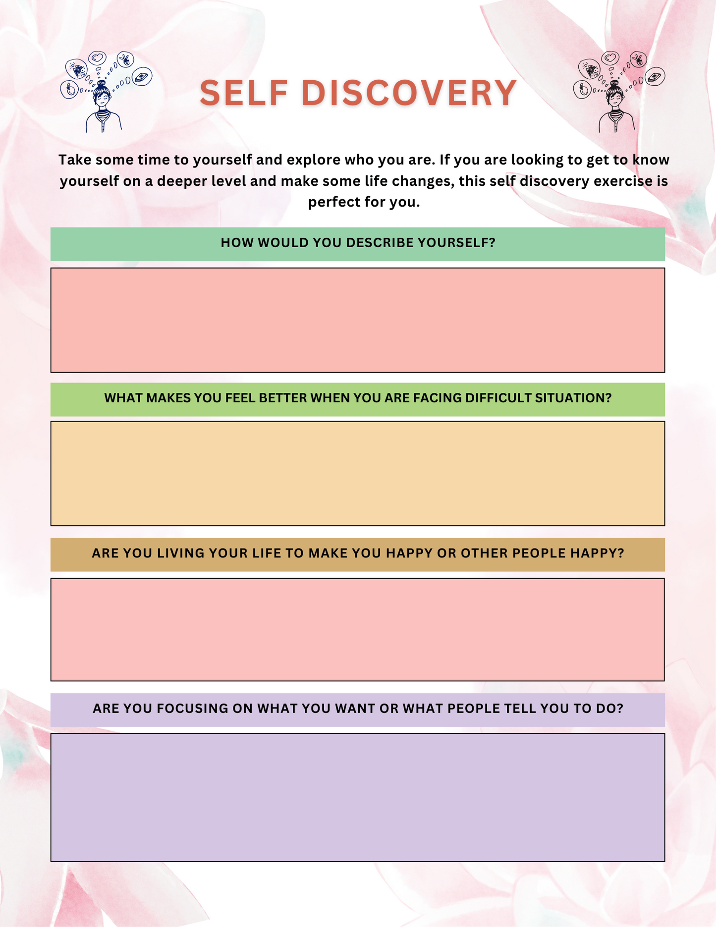 2026 Self-Care Journal – Daily Wellness Planner for Mental Health, Gratitude, and Mindful Living