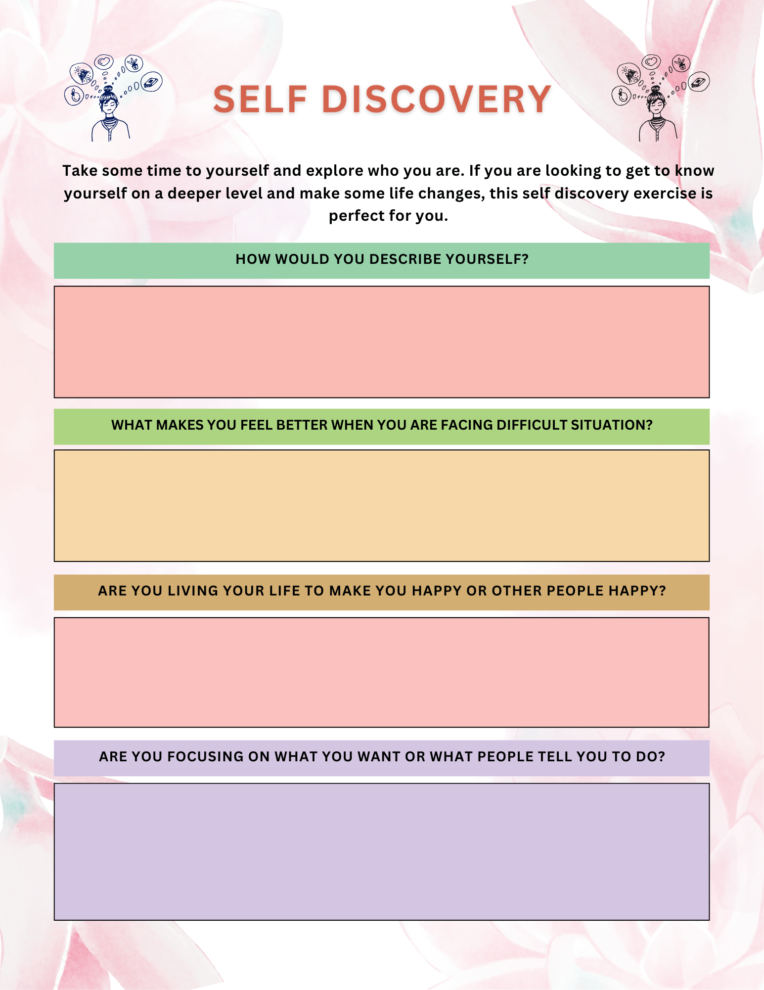 2026 Self-Care Journal – Daily Wellness Planner for Mental Health, Gratitude, and Mindful Living