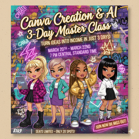 Canva Creation & AI Masterclass (3-Day Live Training)