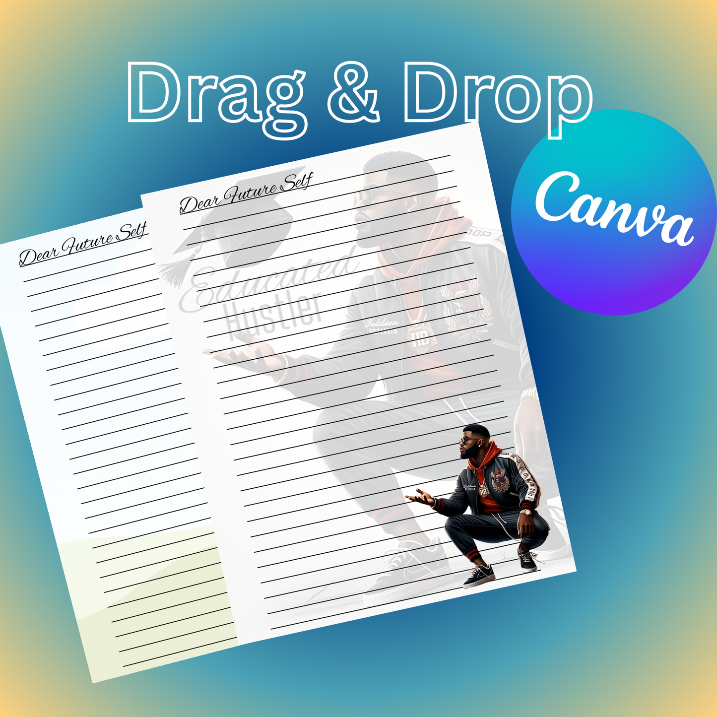Drag & Drop Journal Pages – Editable Canva Template