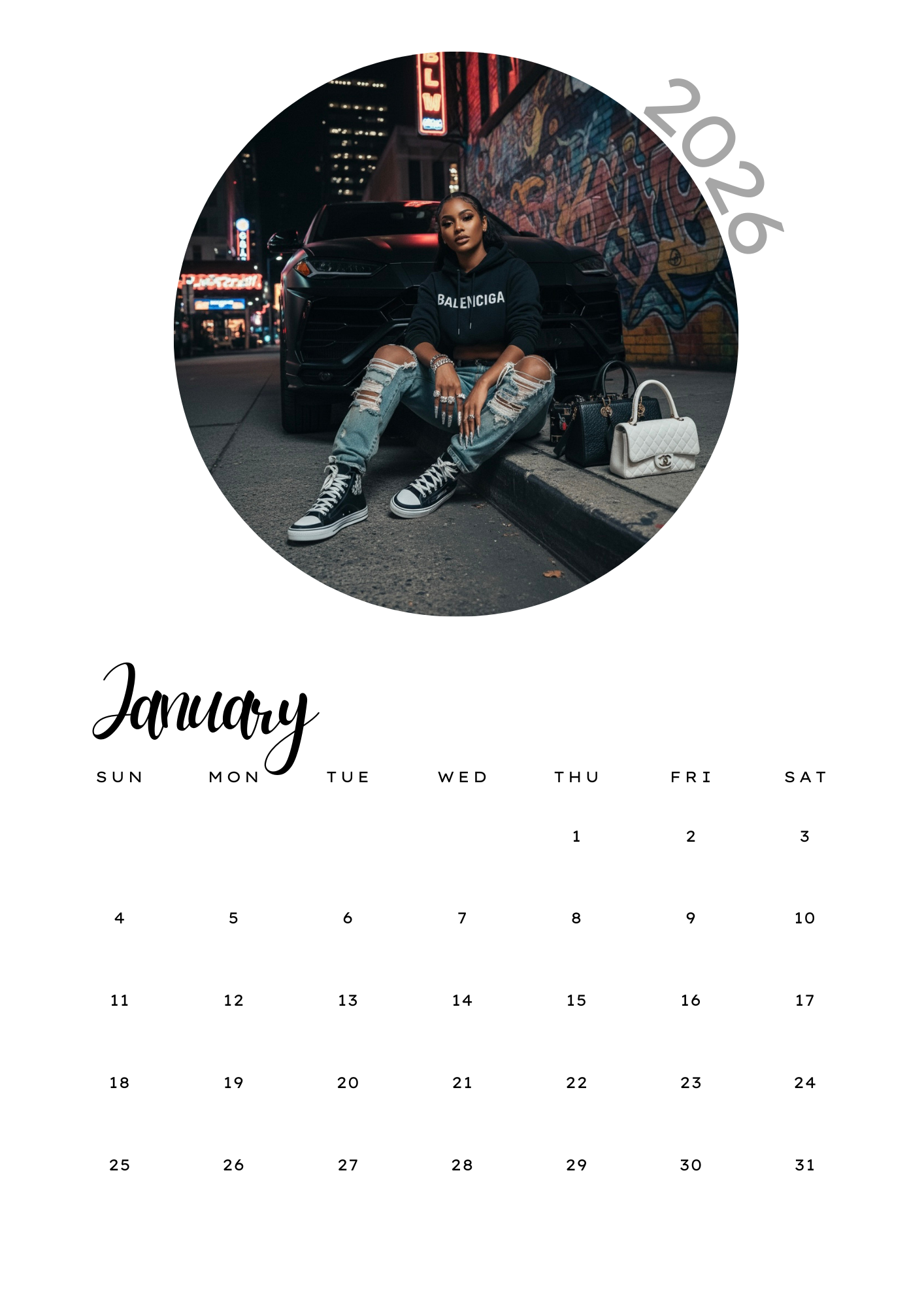 2026 Drag & Drop Calendar Bundle – 11/ 12-Month Editable Canva Templates