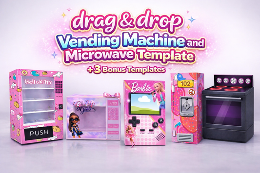 🛍️ Drag & Drop Microwave  & Vending Machine +3 Bonus Templates