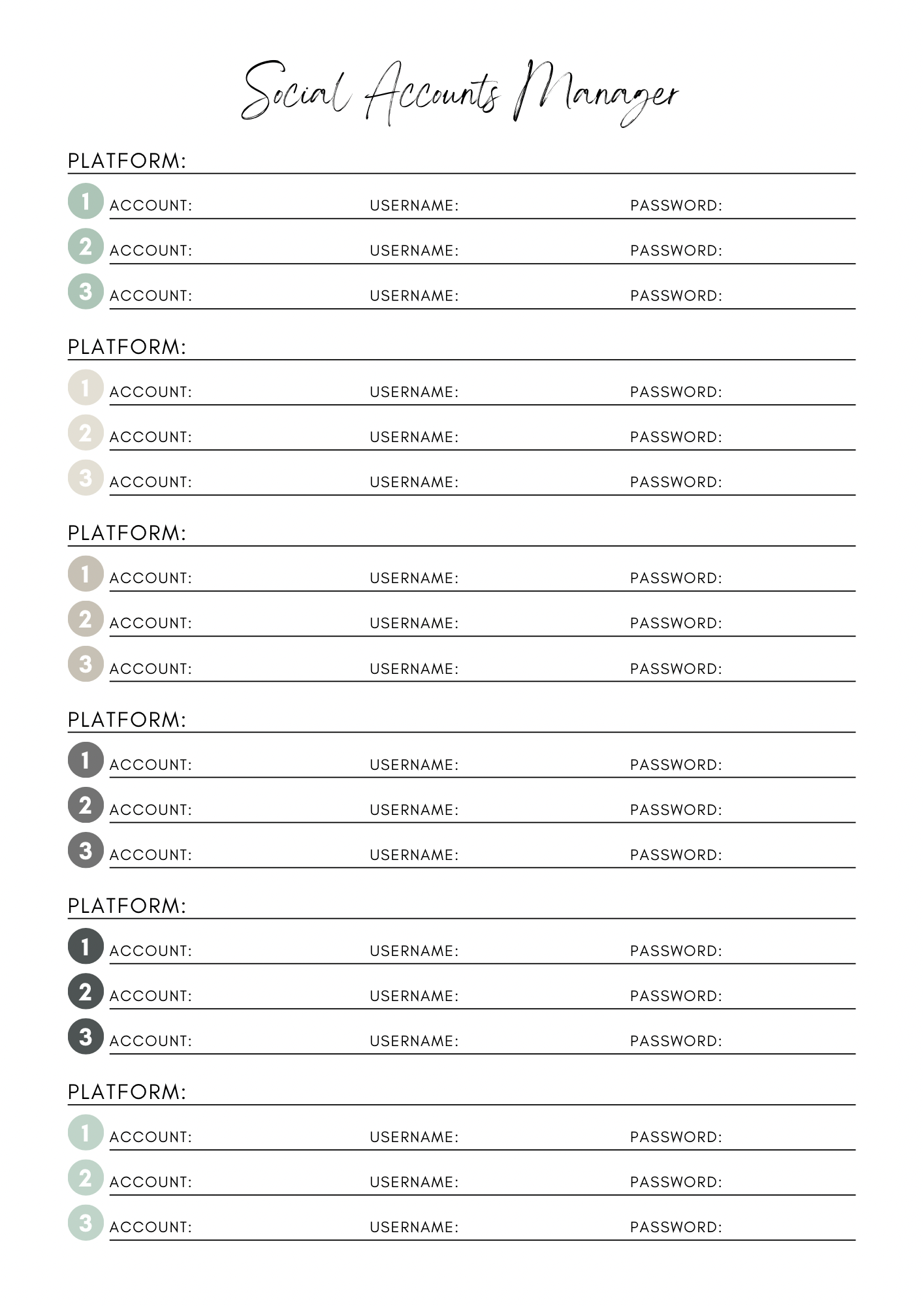 8 Social Media Planners Bundle | Content Strategy & Marketing Templates for Instagram, Facebook, TikTok, Pinterest, & More