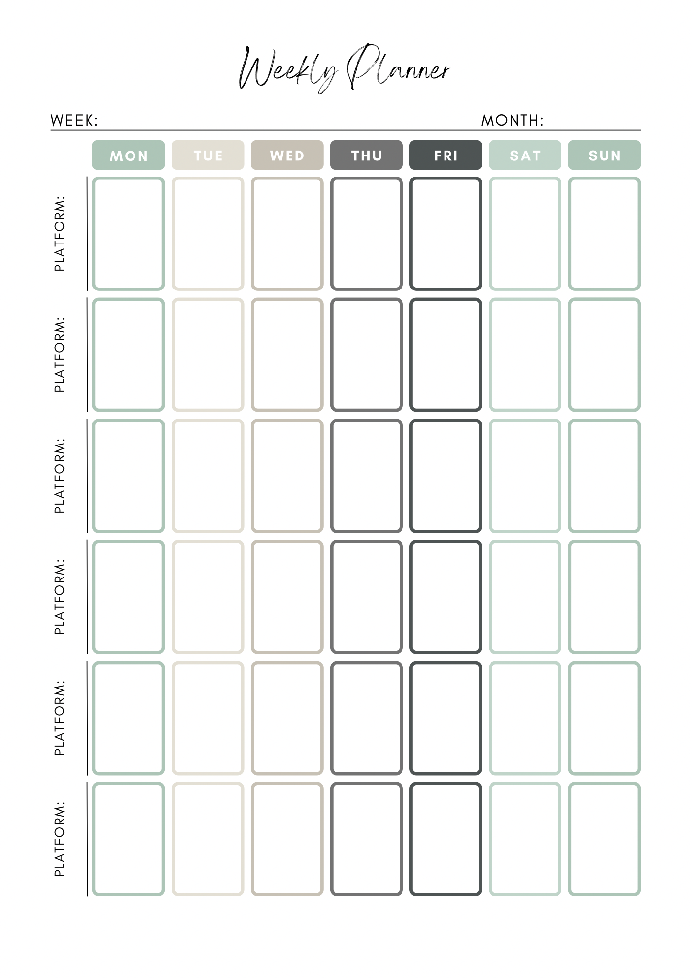 8 Social Media Planners Bundle | Content Strategy & Marketing Templates for Instagram, Facebook, TikTok, Pinterest, & More