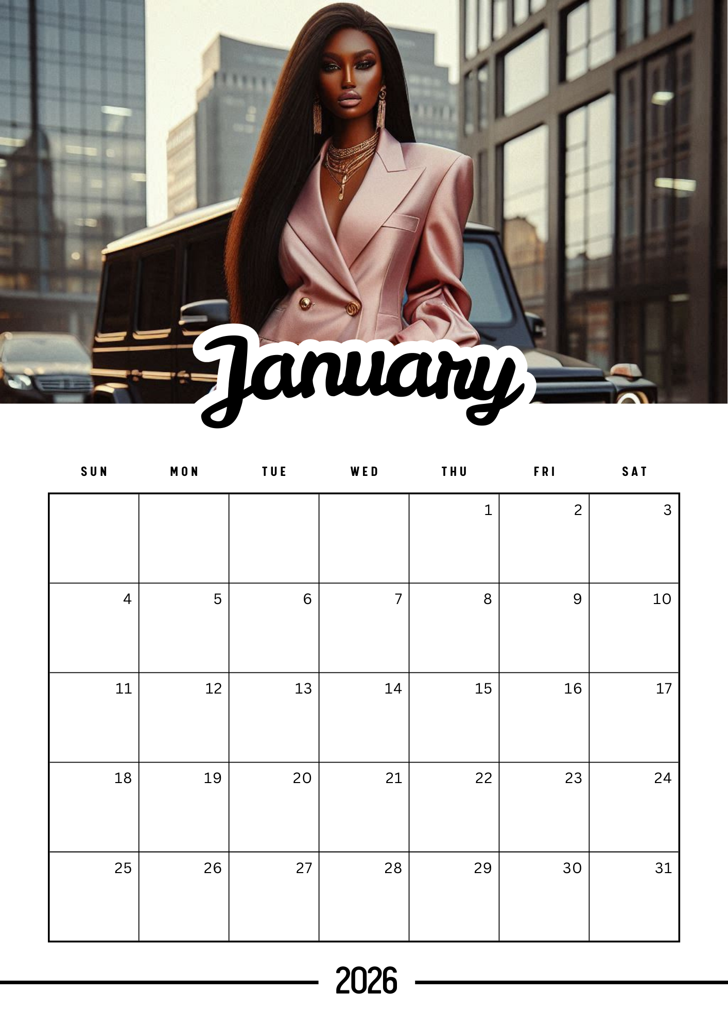 2026 Drag & Drop Calendar Bundle – 11/ 12-Month Editable Canva Templates