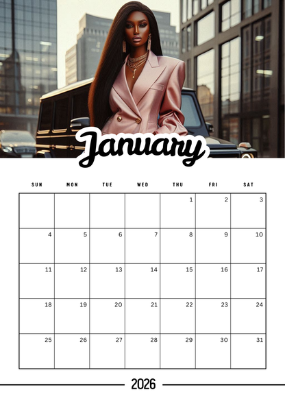 2026 Drag & Drop Calendar Bundle – 11/ 12-Month Editable Canva Templates