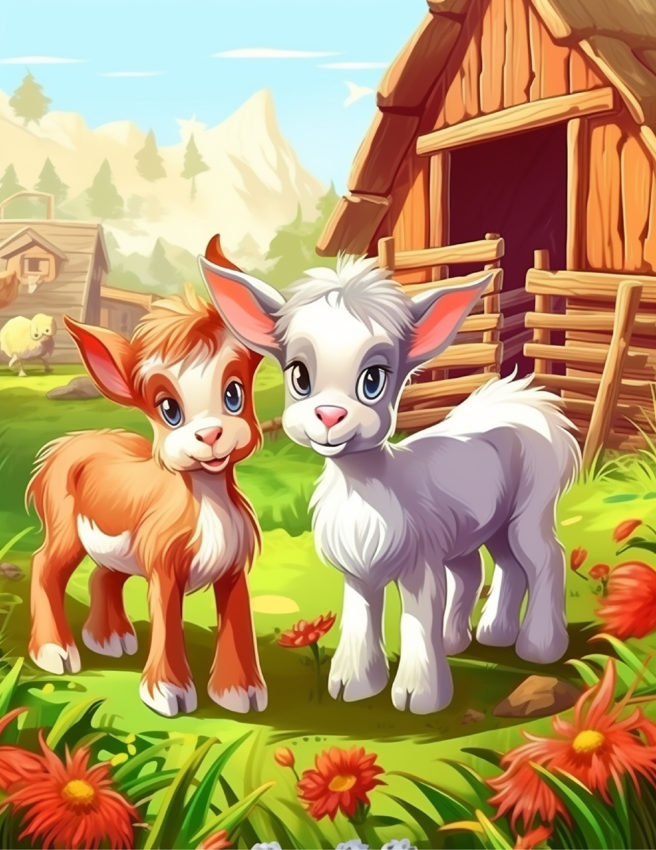 🚜 Farm Animals Coloring Book – 345 Pages + 20+ Book Covers | Commercial Use Included