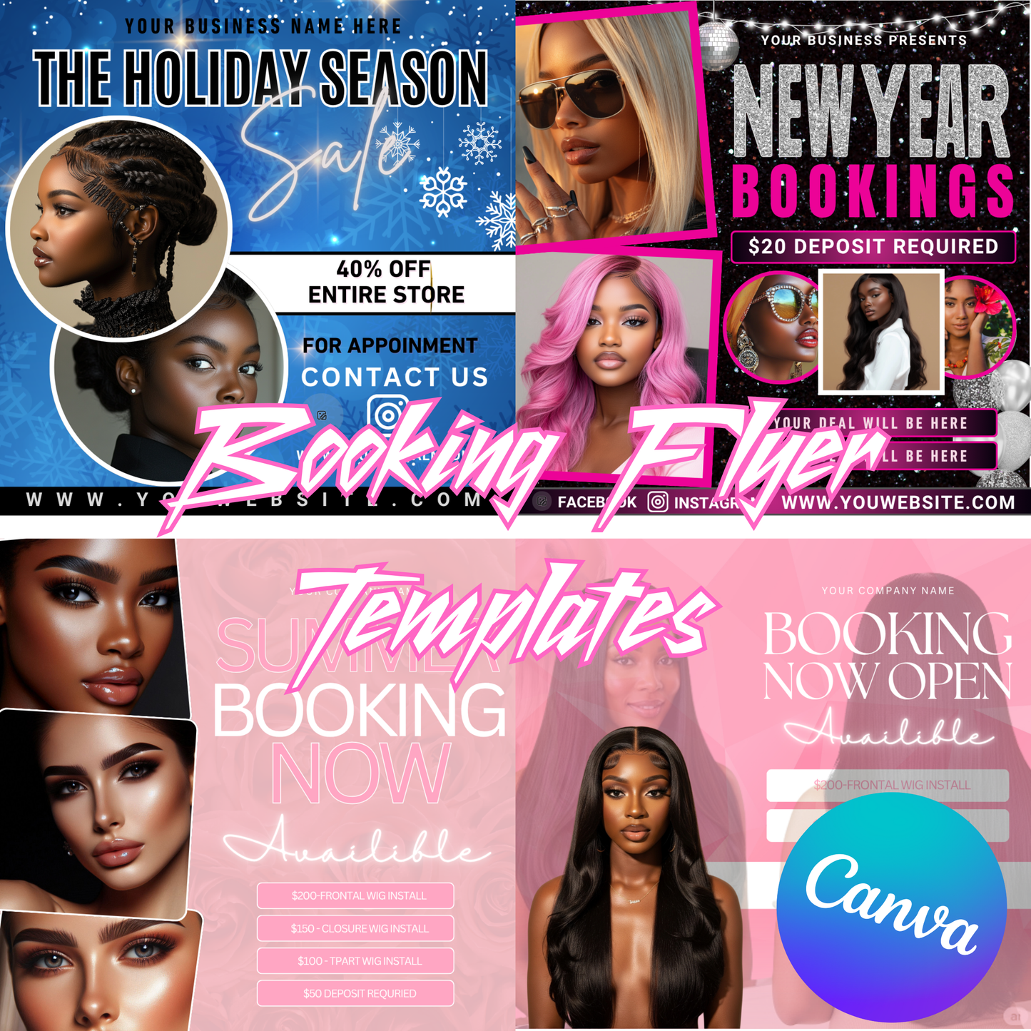 ✨ Ultimate Booking Template Bundle – Organize Like a Pro!
