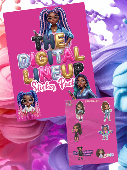 The Digital Lineup™ – 100+ High-Quality Stickers