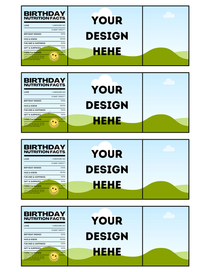 Personalized Party Favor Kit | Canva Editable Templates for Snacks, Drinks & Gifts