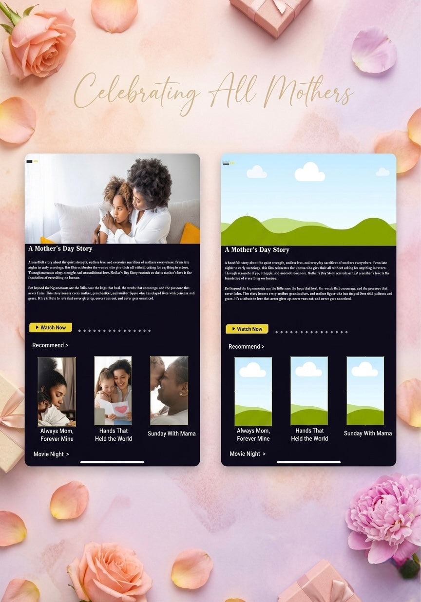 Mother’s Day Streaming Tribute Template Bundle 🎬💐