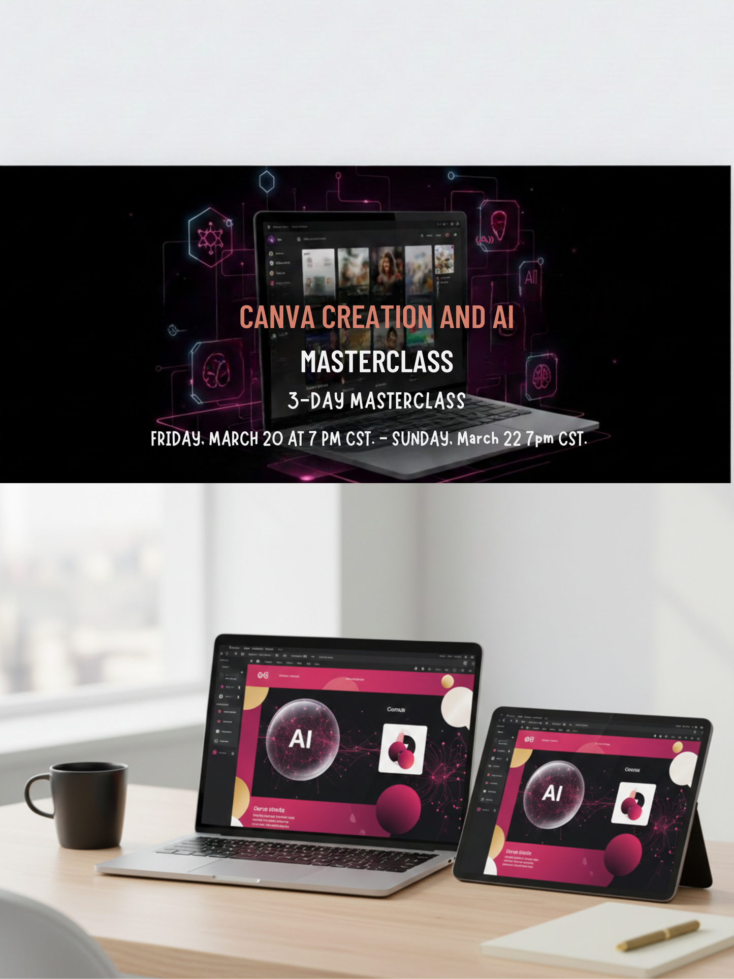 Canva Creation & AI Masterclass (3-Day Live Training)