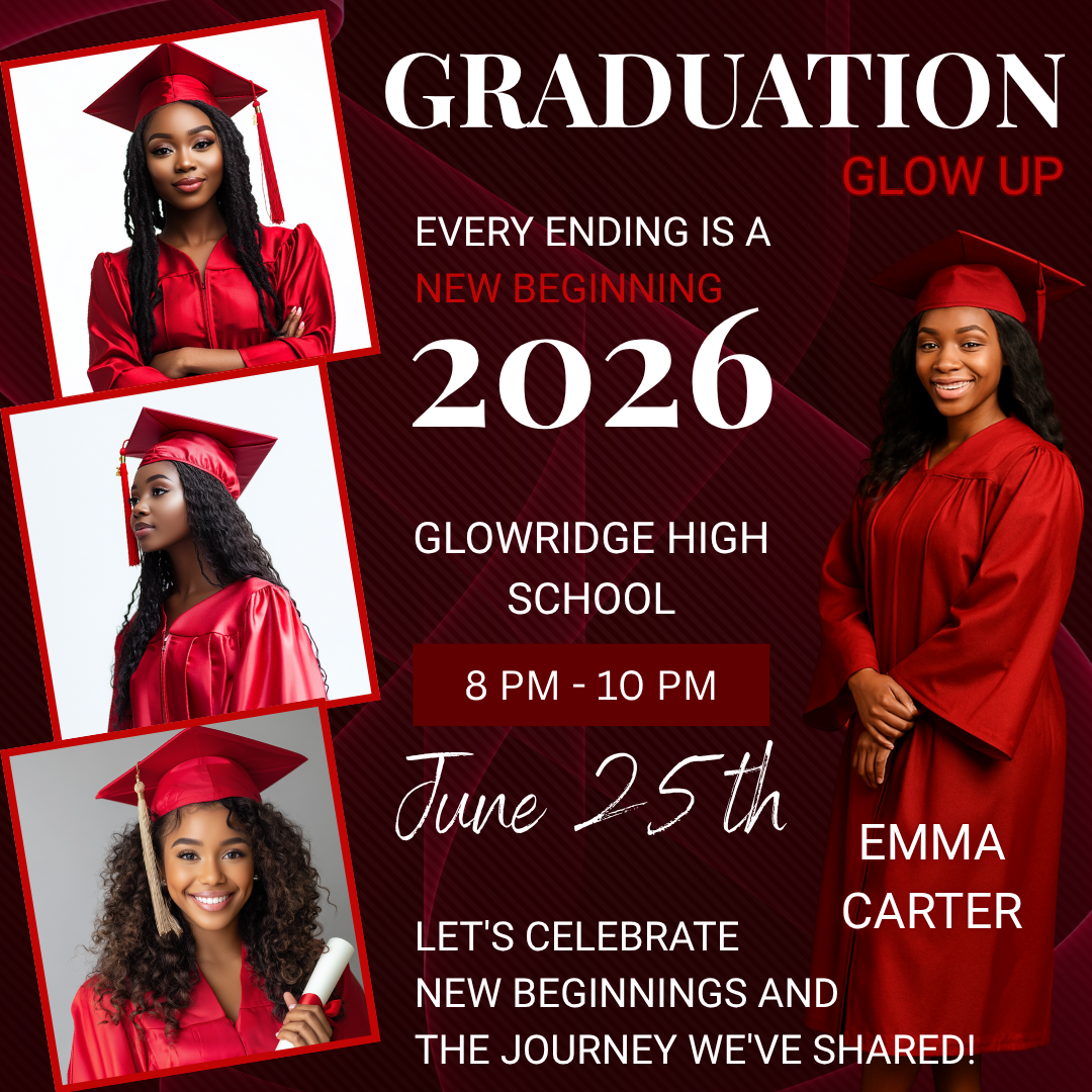 Graduation Flyer Bundle –Editable Canva Designs 🎓✨