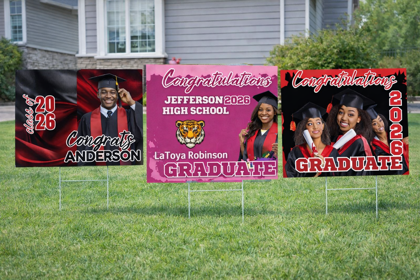 Graduation Yard Sign Bundle 🎓 | Class of 2026 Custom Yard Signs
