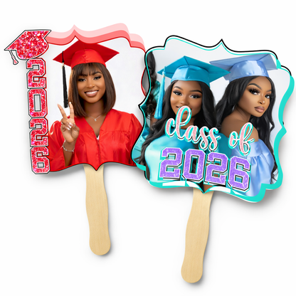 2026 Graduation Fan | Drag & Drop Editable