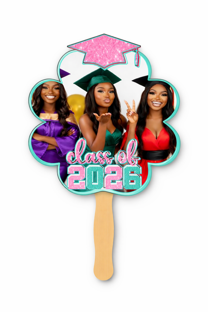 2026 Graduation Fan | Drag & Drop Editable