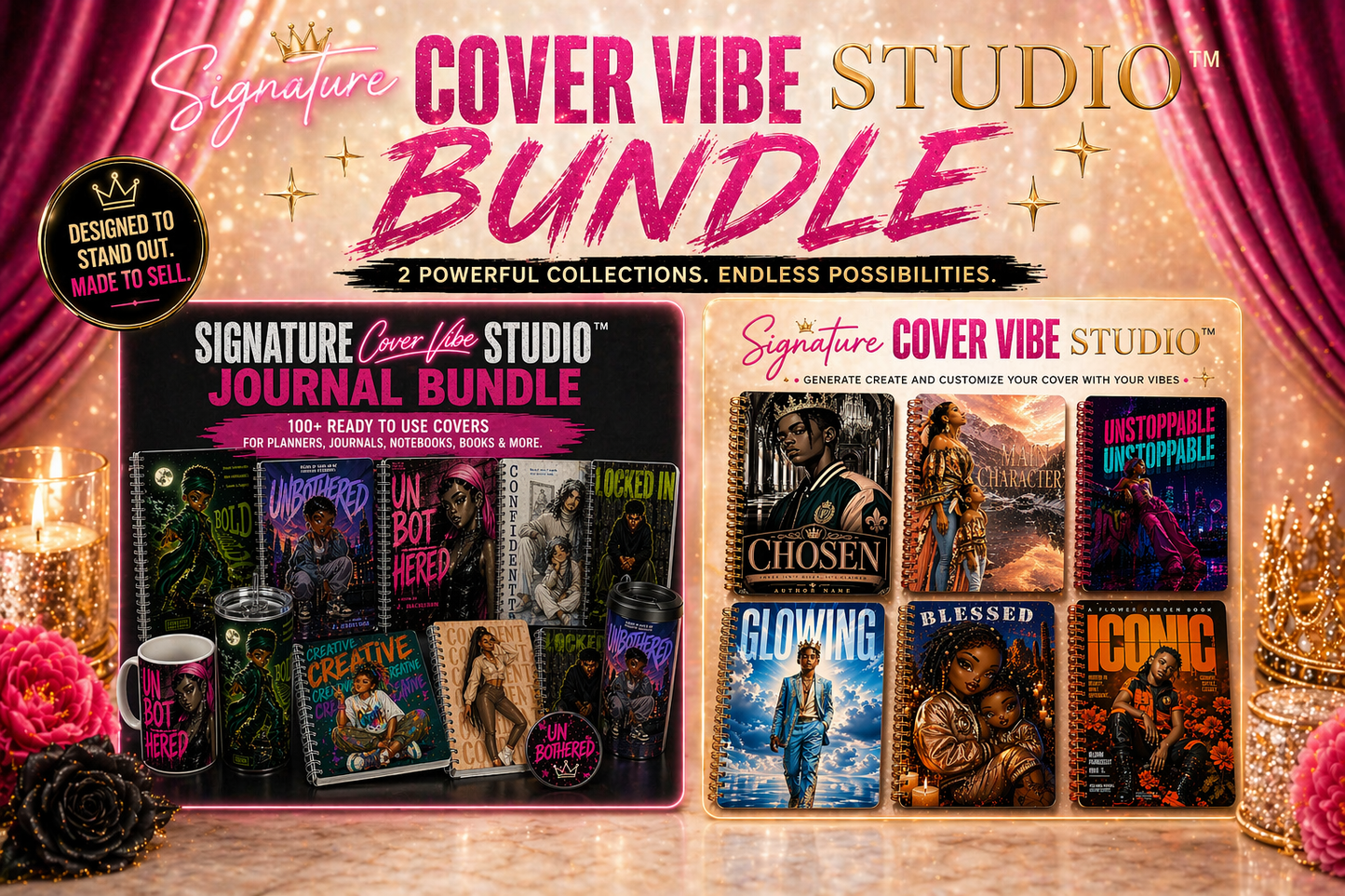 Signature Cover Vibe Studio™ Bundle | 100+ Ready-to-Use Covers + Custom Vibe Studio