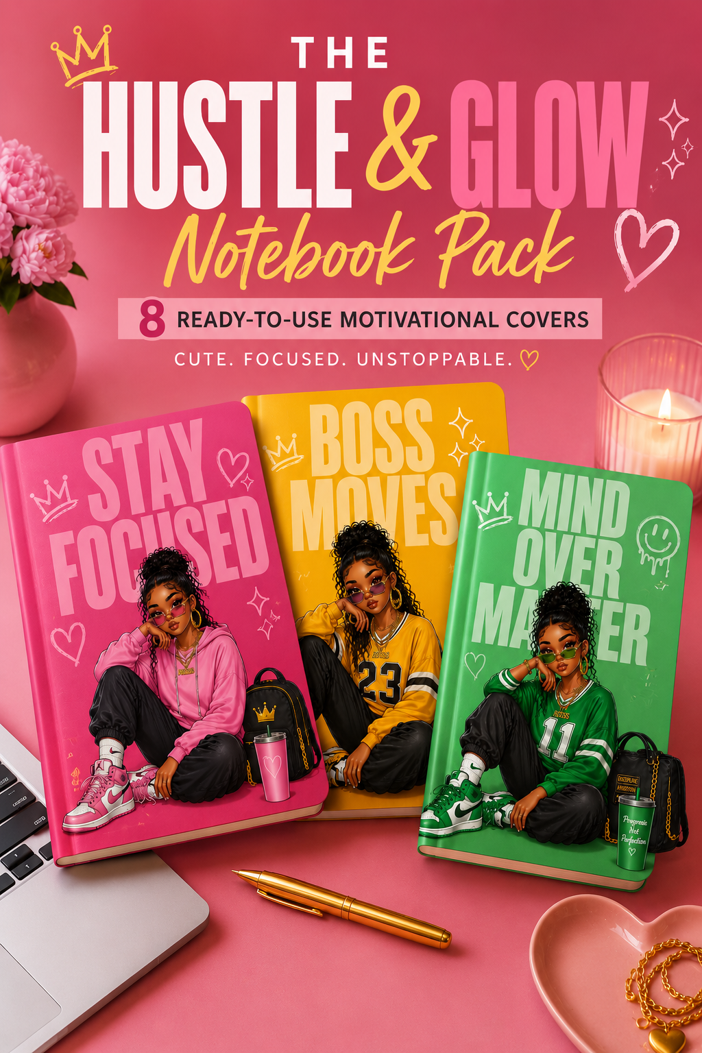 The Hustle & Glow Notebook Pack