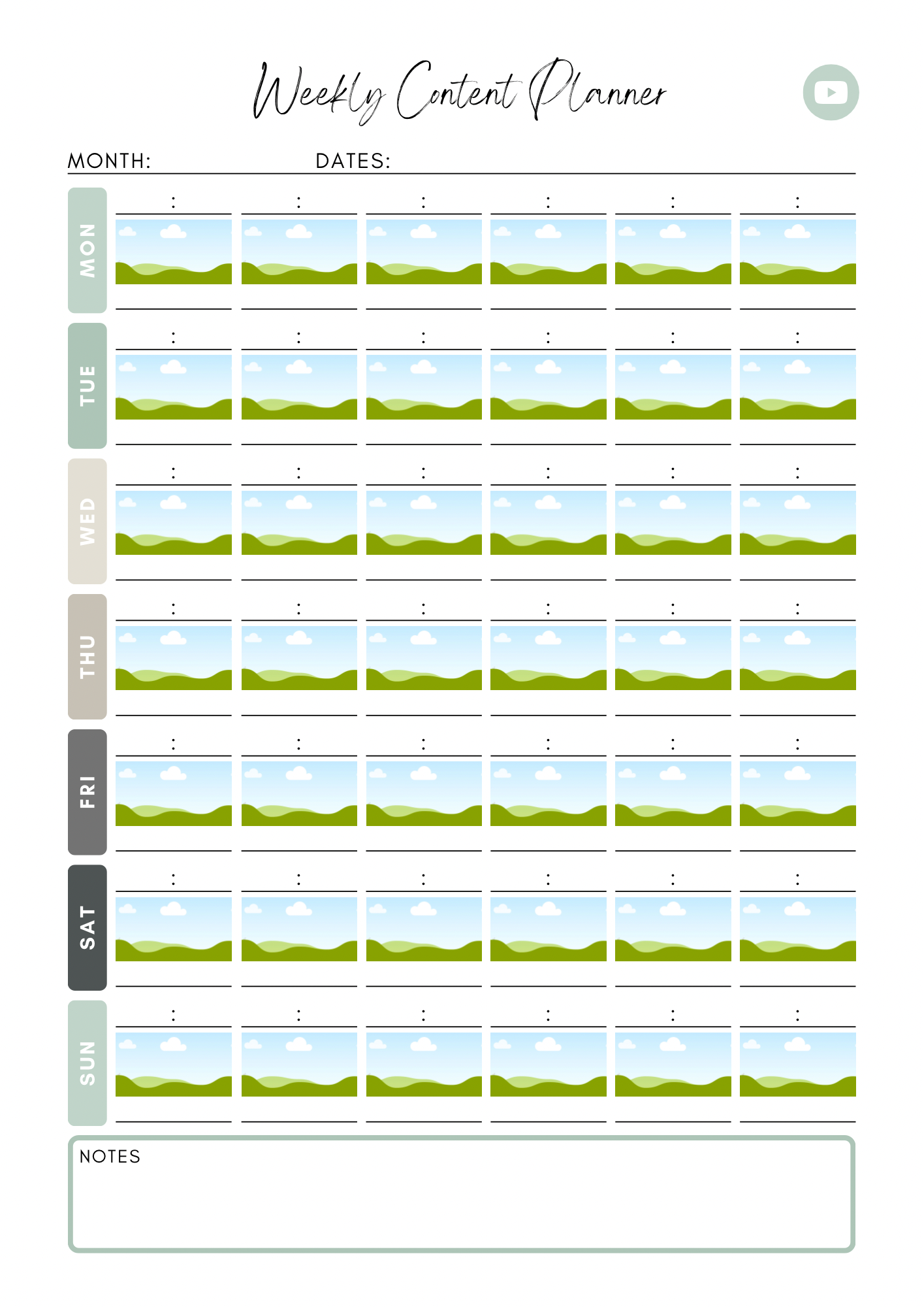 8 Social Media Planners Bundle | Content Strategy & Marketing Templates for Instagram, Facebook, TikTok, Pinterest, & More