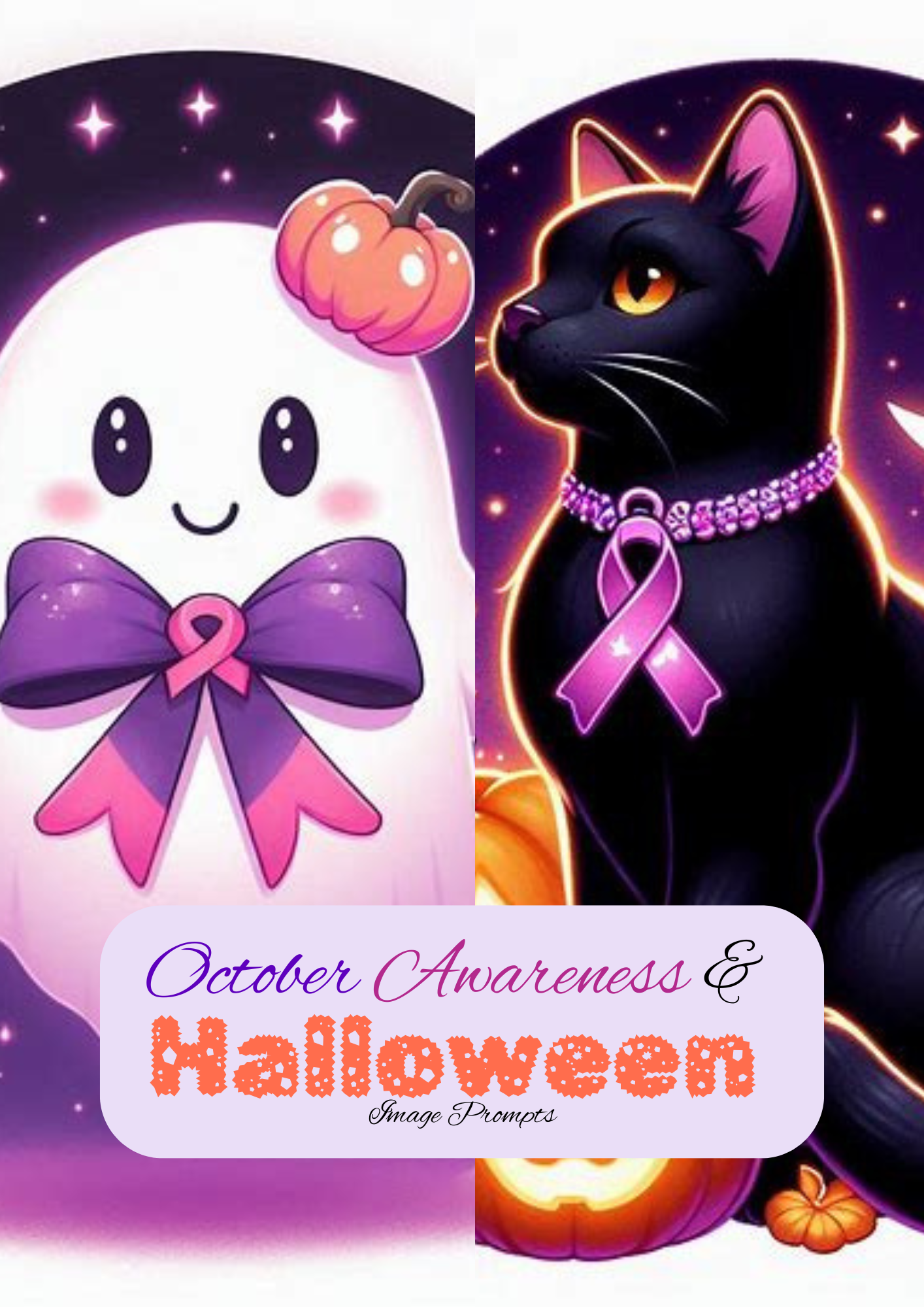 October Awareness & Halloween Image Prompts