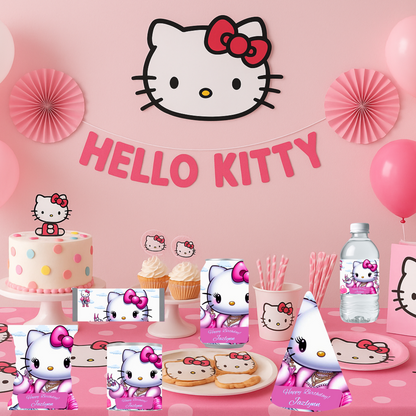 Personalized Party Favor Kit | Canva Editable Templates for Snacks, Drinks & Gifts