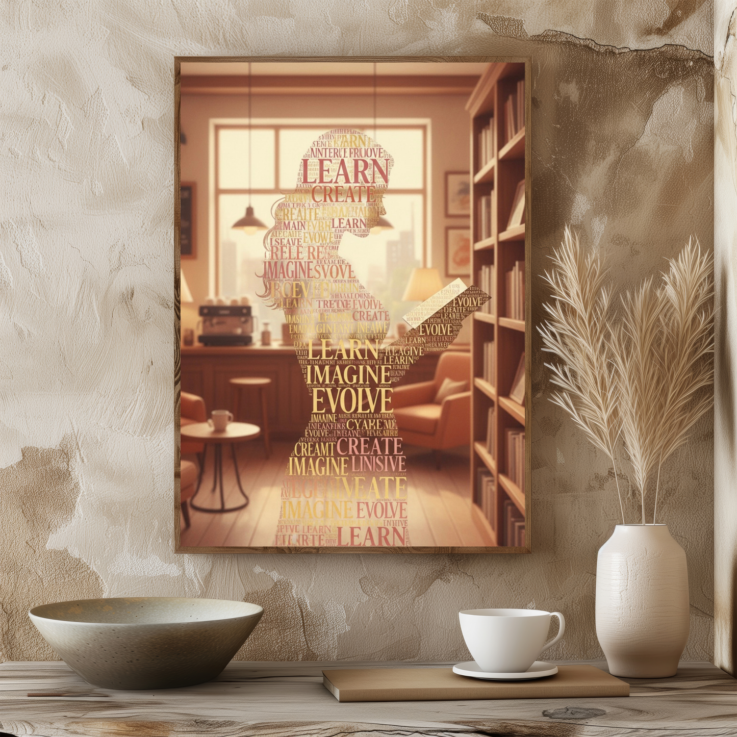 50 Inspirational Silhouette Typography Prompts – Men & Women Empowerment Art Collection