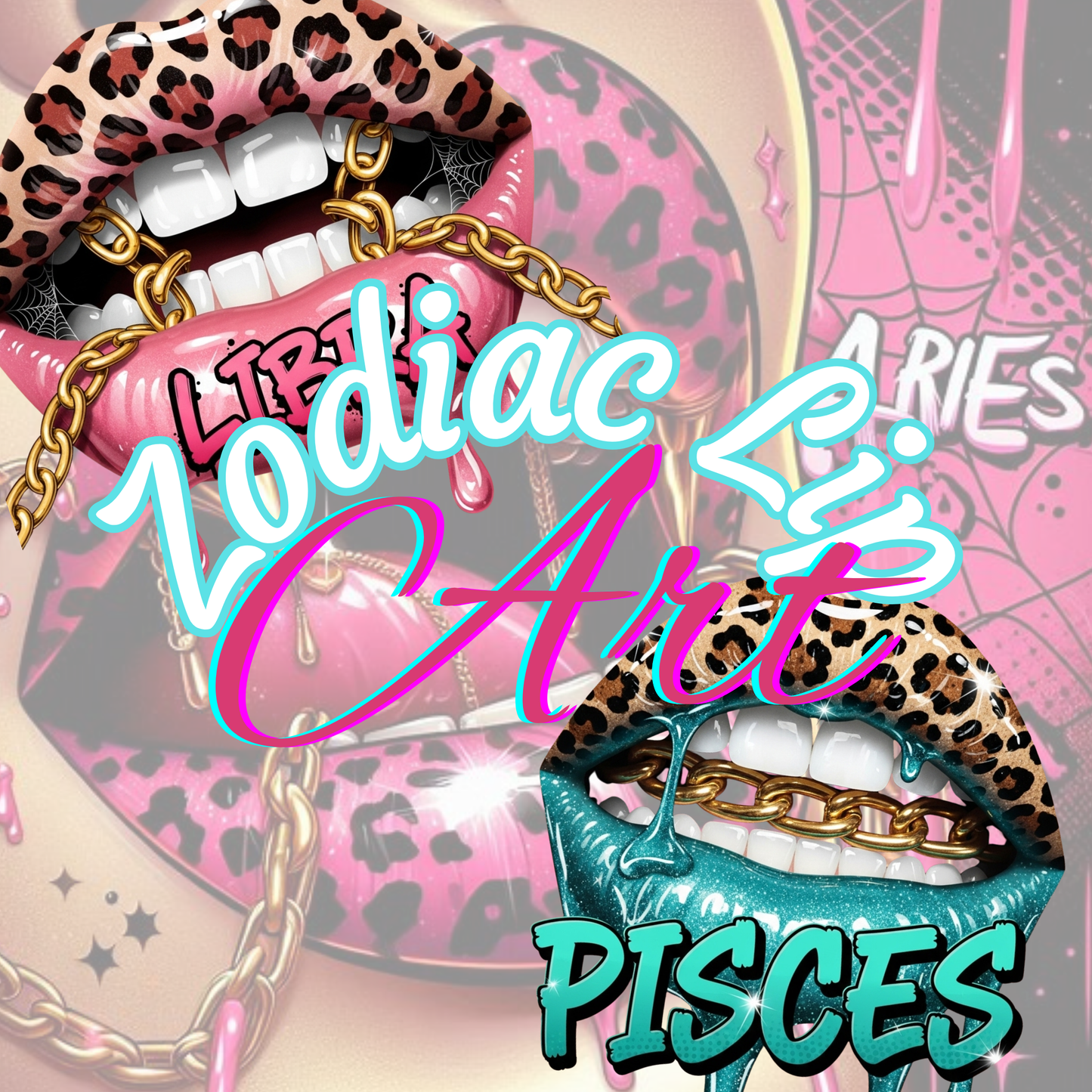 Ready-to-Use Zodiac Lip Images + 24 Matching AI Art Prompts ✨