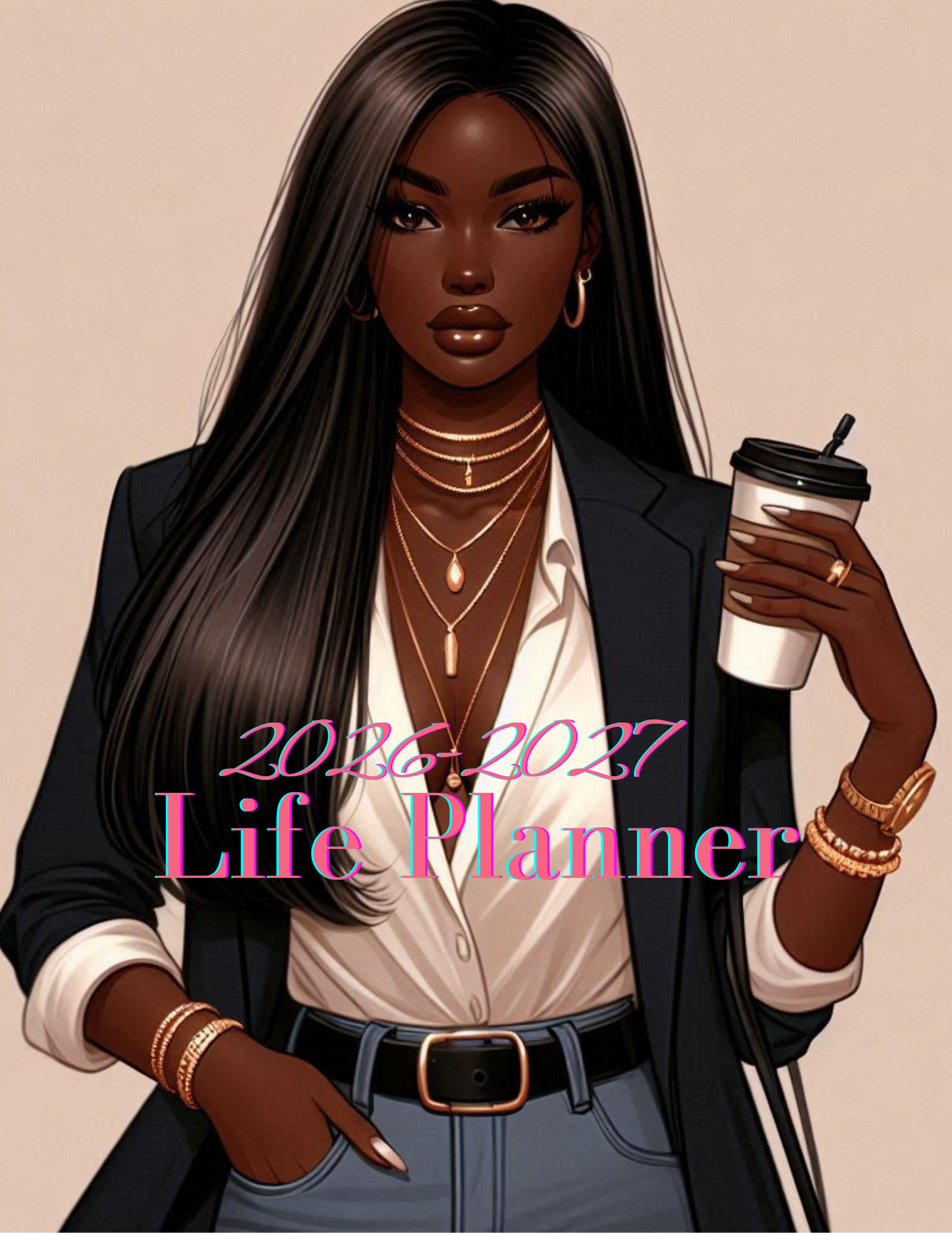 2026–2027 Life Planner | 2-Year Undated Digital & Printable Planner for Goal Setting, Budgeting, and Daily Organization