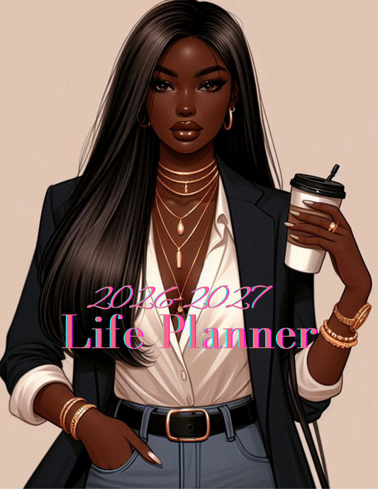 2026–2027 Life Planner | 2-Year Undated Digital & Printable Planner for Goal Setting, Budgeting, and Daily Organization